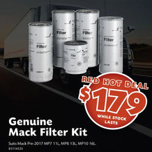 Genuine Mack Filter Kit Suits Pre-2017 MP7, MP8, MP10 - 85114535